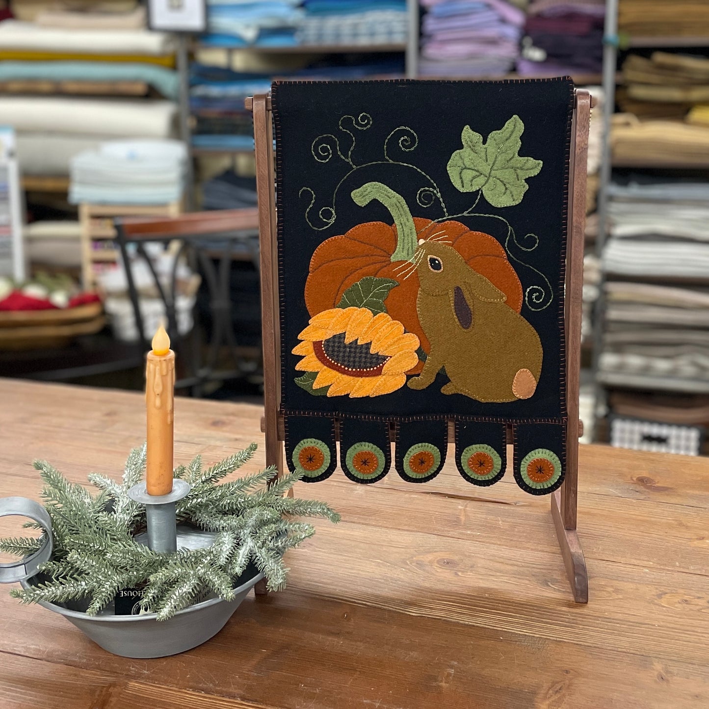 Keller Krafted ~ Small Quilt Holder - Walnut