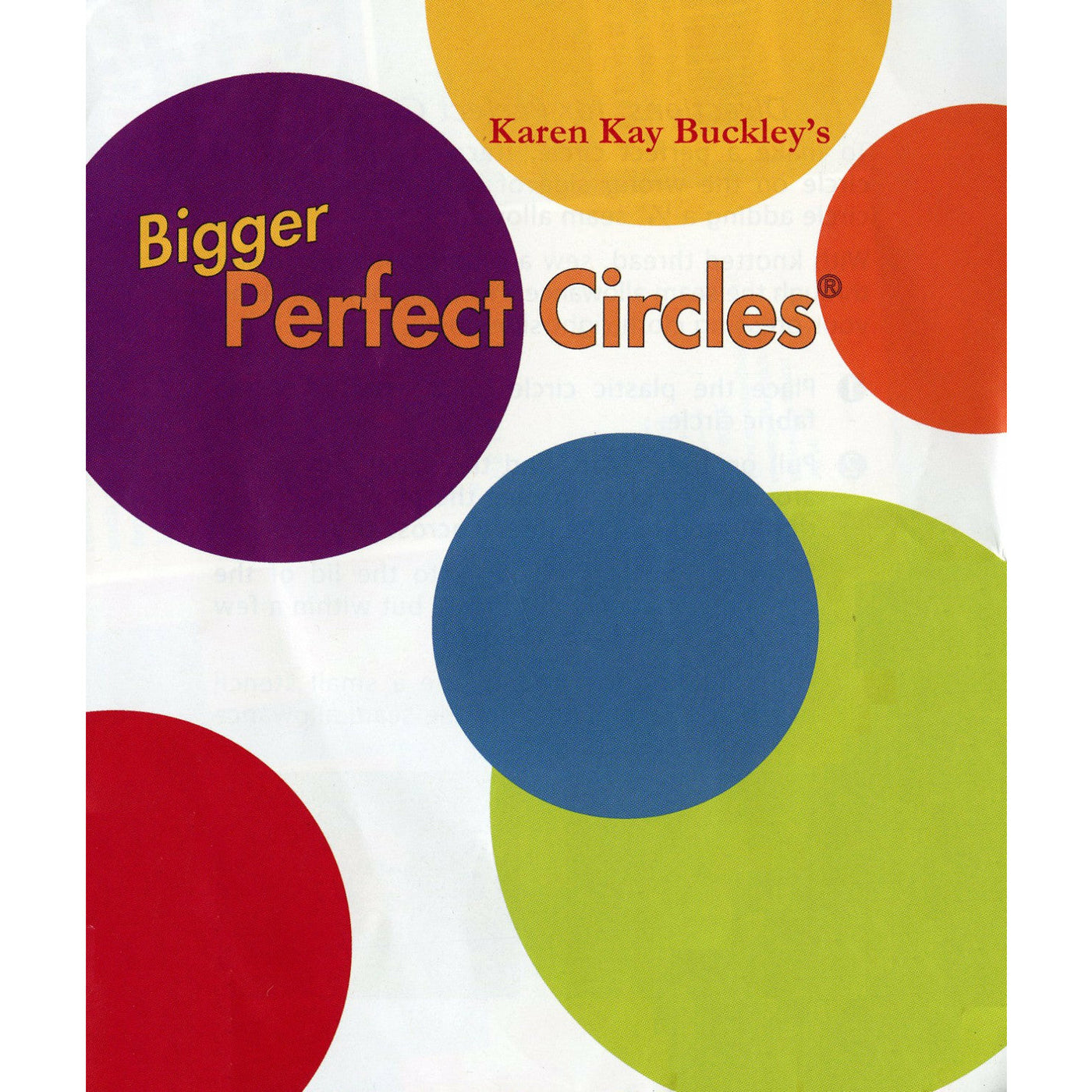 Karen Kay Buckley | Bigger Perfect Circle Templates