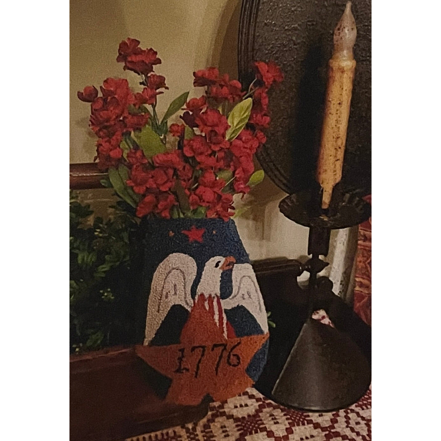 Two Old Crows ~ 1776 Eagle Pocket Punch Needle Pattern