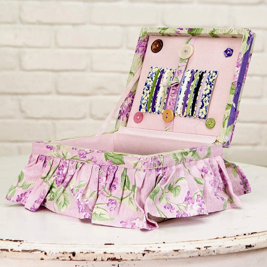 April Cornell ~ Lilac Festival Patchwork Sewing Box