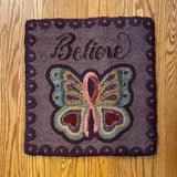 Payton's Primitives Rug Hooking Pattern ~ Believe