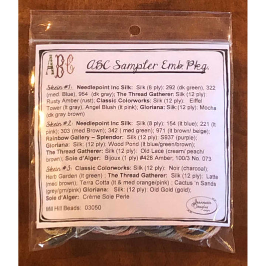 ABC Sampler Embellishment Package