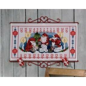 Elf/Gift Advent Calendar Cross Stitch Kit