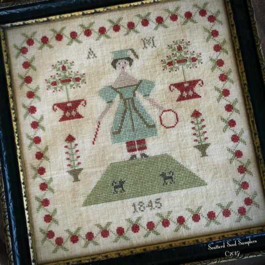 Scattered Seed Samplers ~Anna Morgan 1845 Pattern
