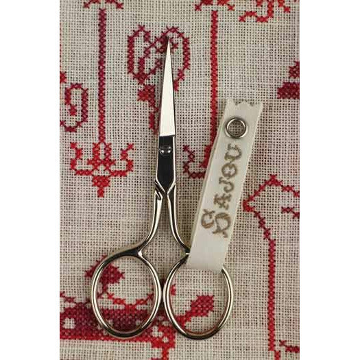 Sajou ~ Arcy 3 1/2" Embroidery Scissors ~ Nickle Plated