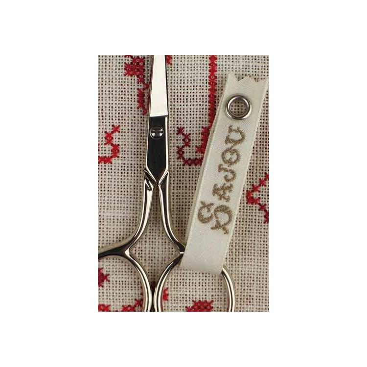 Sajou ~ Arcy 3 1/2" Embroidery Scissors ~ Nickle Plated