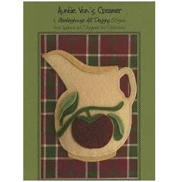 Meetinghouse Hill Designs ~ Auntie Von's Creamer Wool Applique Pattern