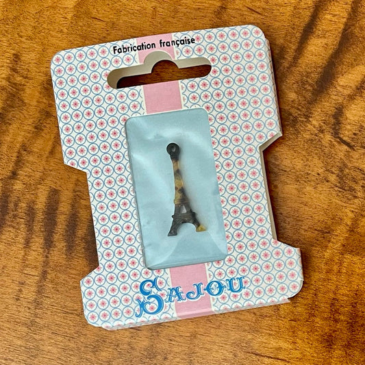 Sajou Mini Charm ~ Tortoiseshell Eiffel Tower
