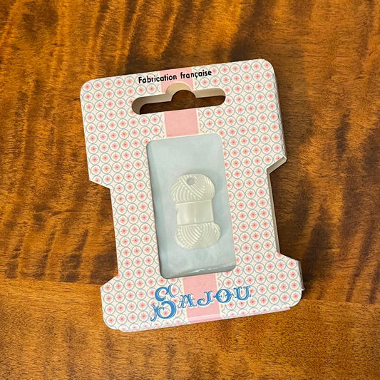 Sajou Mini Charm ~ Imitation Mother of Pearl Ball of Wool
