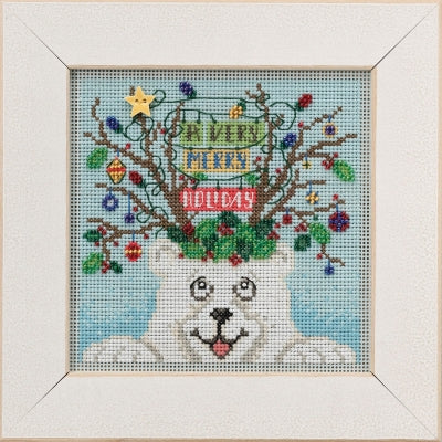2021 Buttons & Beads ~ Beary Merry Christmas Cross Stitch Kit