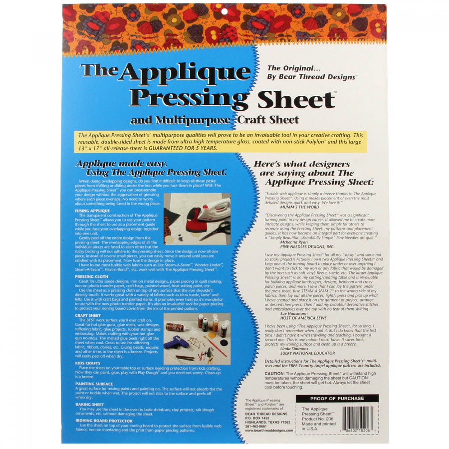 Notions - Applique Pressing Sheet