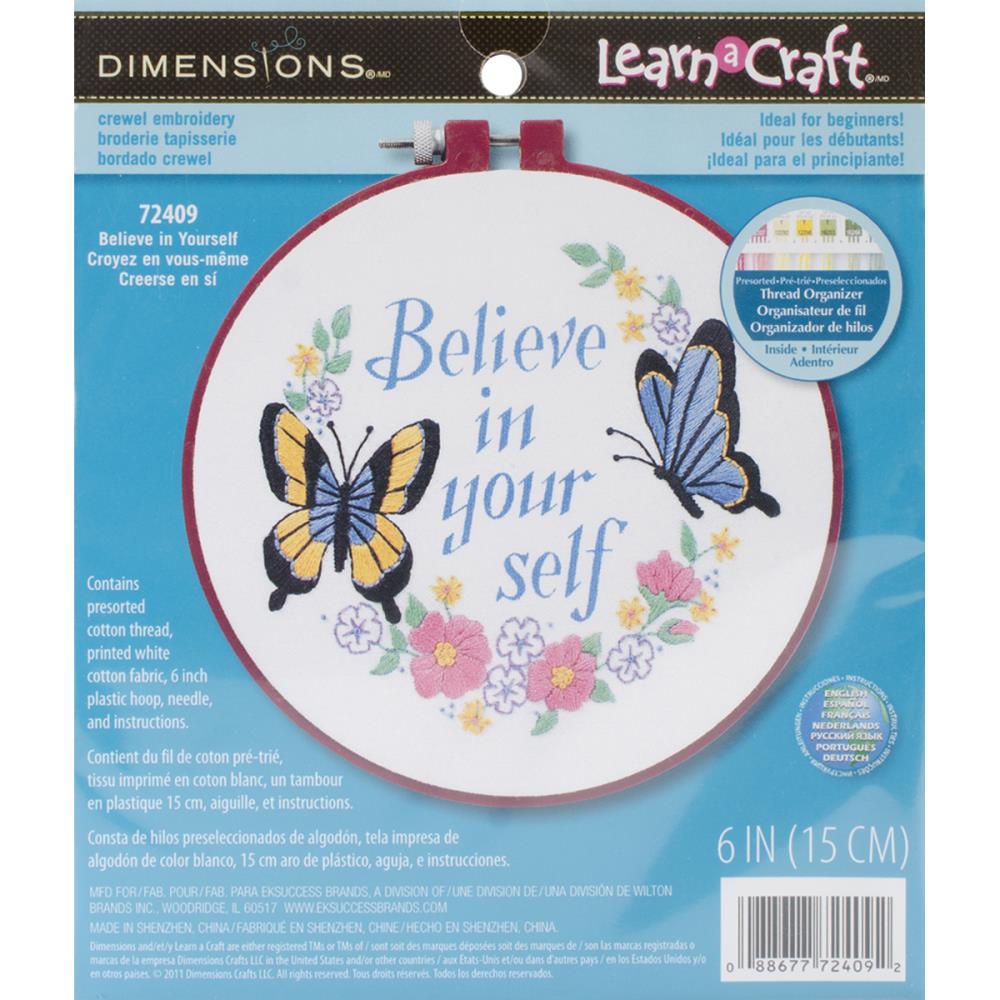Believe in Yourself Embroidery Kit
