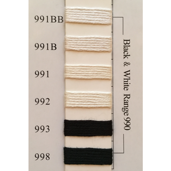 Colors 991BB - 998 Black & White Range