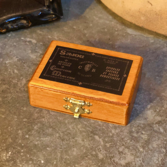 Sajou Miniature Wooden Box ~ Black
