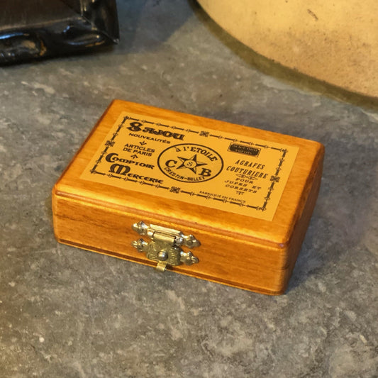 Sajou Miniature Wooden Box ~ Yellow