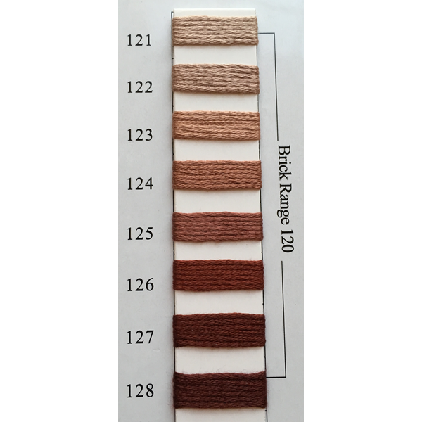 Colors 121 - 128 Brick Range