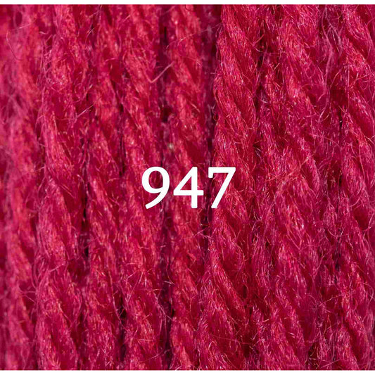 Crewel Weight Yarn ~ Bright Rose Pink 947