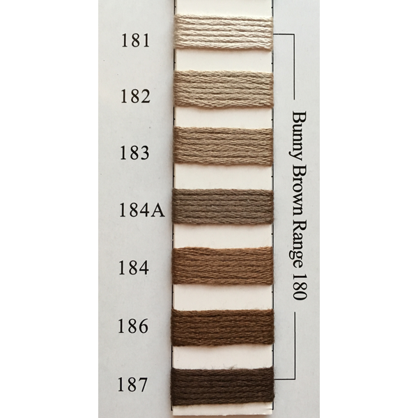 Colors 181 - 187 Bunny Brown Range