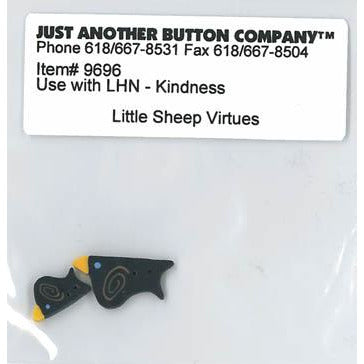 Little Sheep Virtues No. 10 Kindness Button