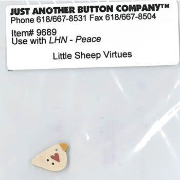 Little Sheep Virtues No. 3 Peace Button
