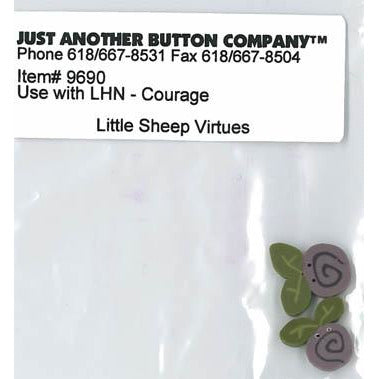 Little Sheep Virtues No. 4 Courage Button
