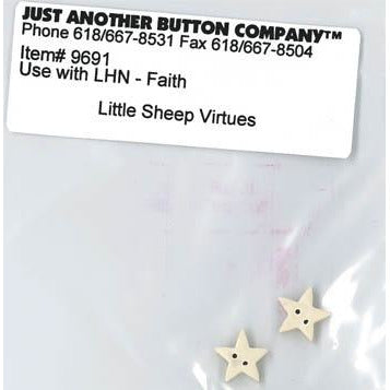 Little Sheep Virtues No. 5 Faith Button