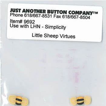 Little Sheep Virtues No. 6 Simplicity Button