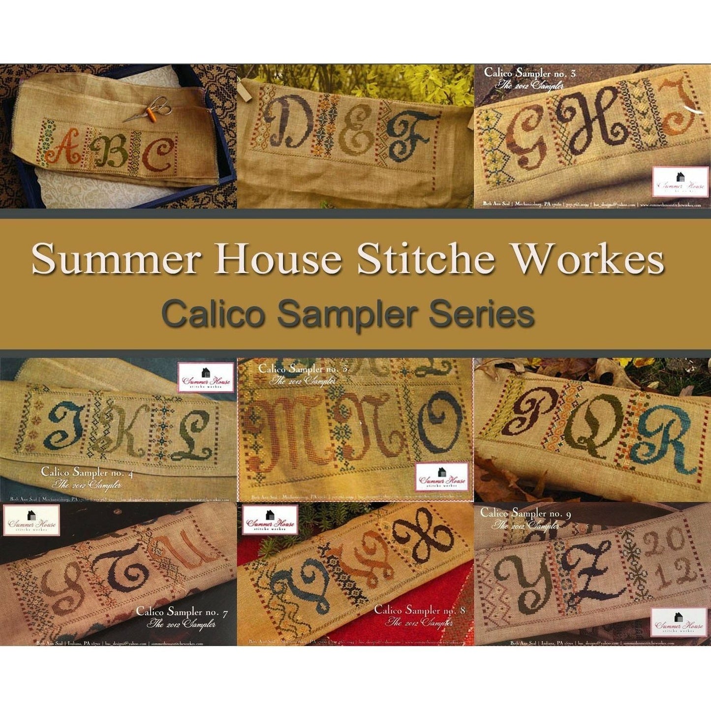 Calico Sampler Series Cross Stitch Pattern