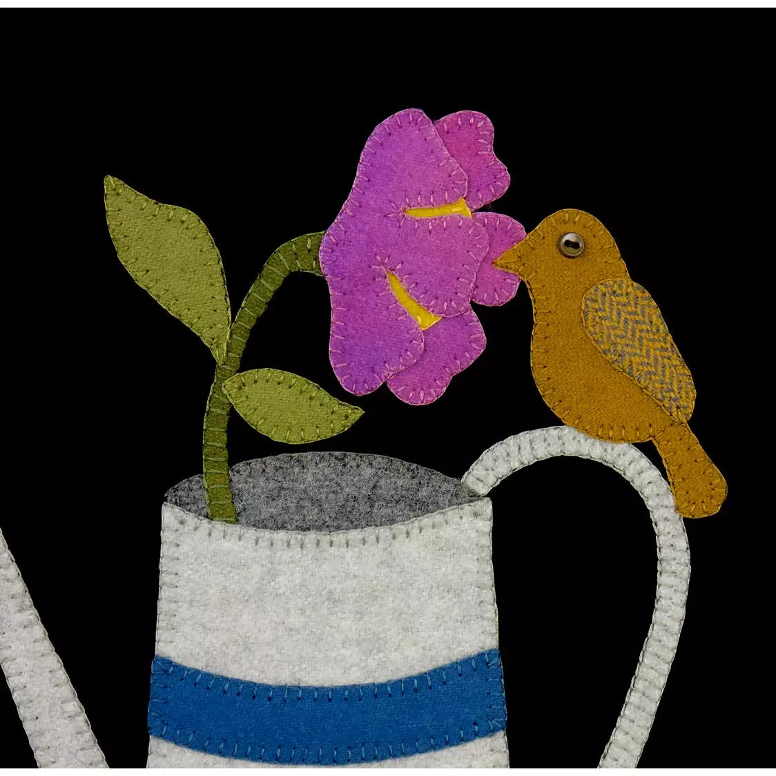 Jerome Thomas ~ At the Watering Can Wool Applique Pattern