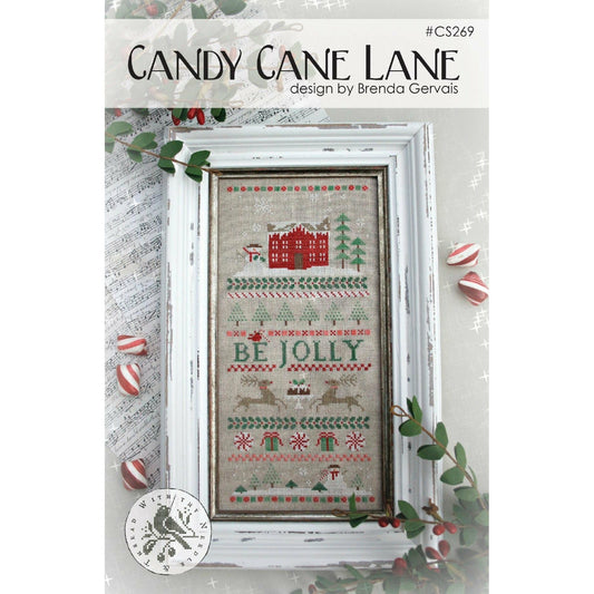 With Thy Needle & Thread ~ Candy Cane Lane Cross Stitch Pattern