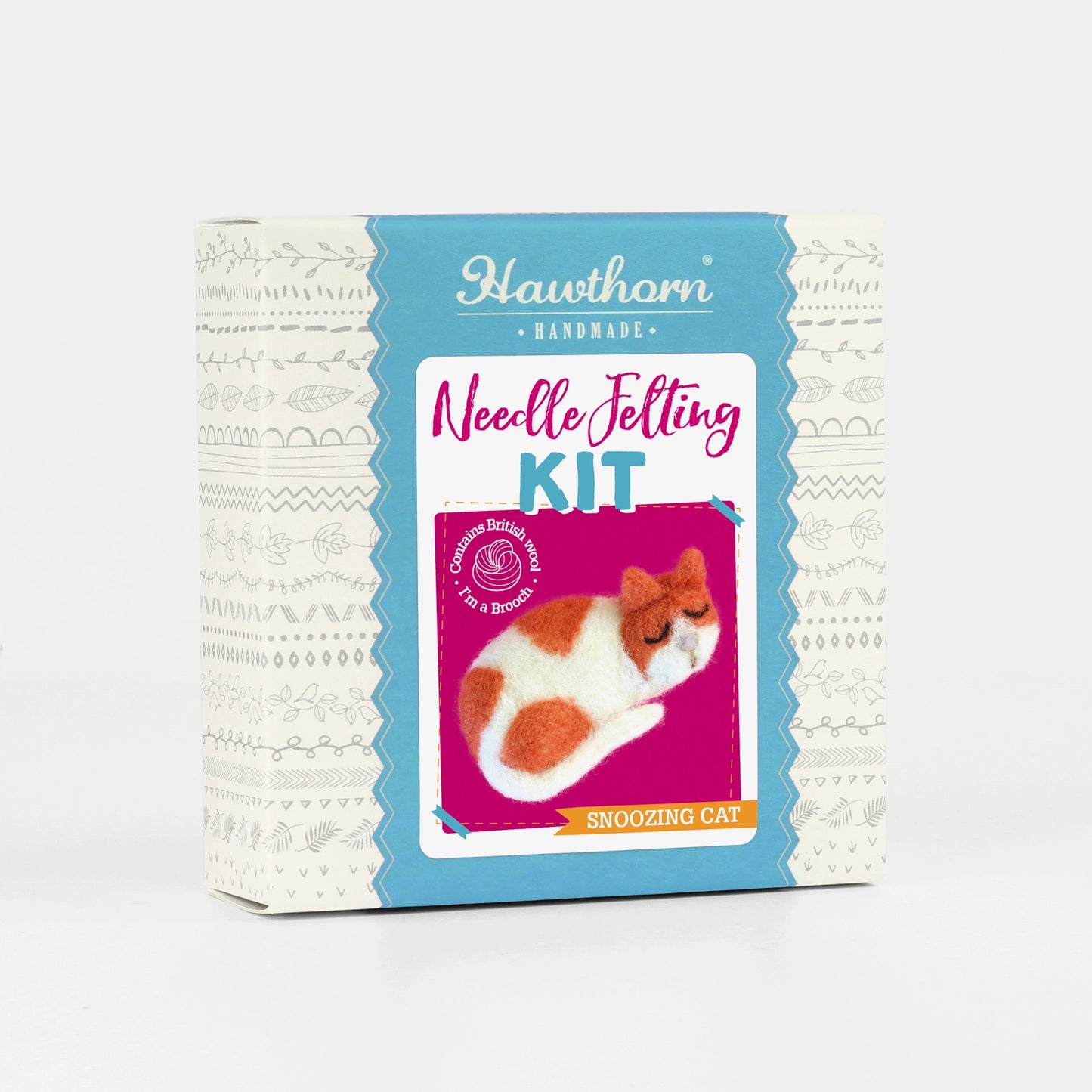 Hawthorn Handmade ~ Cat Brooch Felting Kit