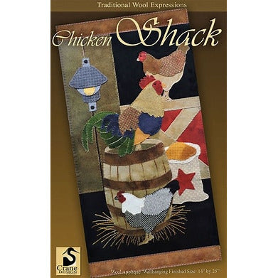 Crane Design ~ Chicken Shack Wool Applique Pattern – Hobby House ...