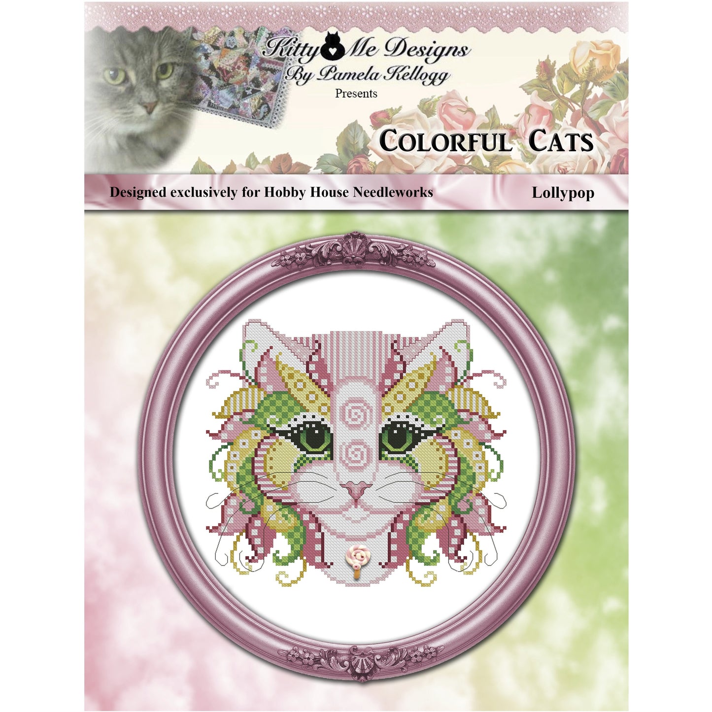 Colorful Cats - Lollypop Pattern Hobby House Needleworks Exclusive