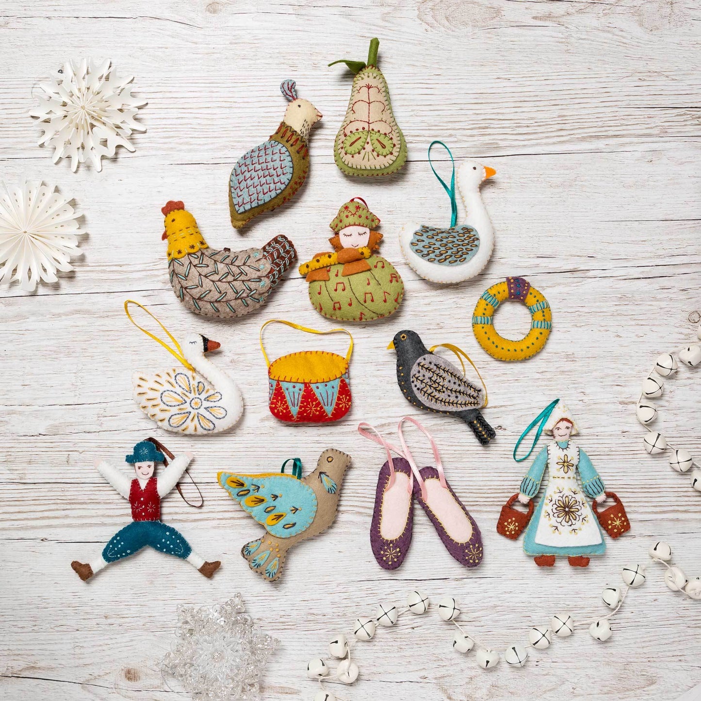 Corrine Lapierre ~ 12 Days of Christmas Felt Kits ~ The Whole Set – Hobby  House Needleworks