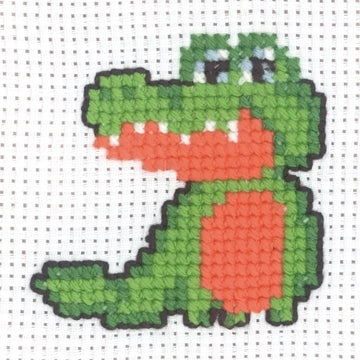 My First Kit - Crocodile Cross Stitch Kit