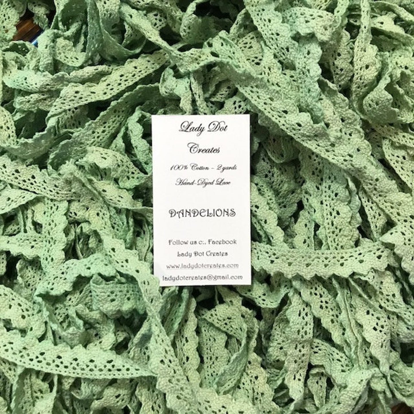 Lady Dot Creates ~ Cotton Lace - Dandelions