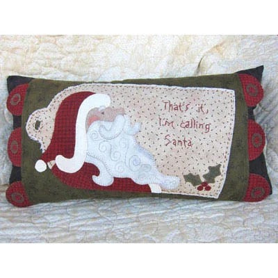 Lily Anna Stitches ~ December Pillow Talk Wool Applique Pattern
