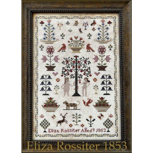 The Scarlett House ~ Eliza Rossiter 1853 Sampler Pattern