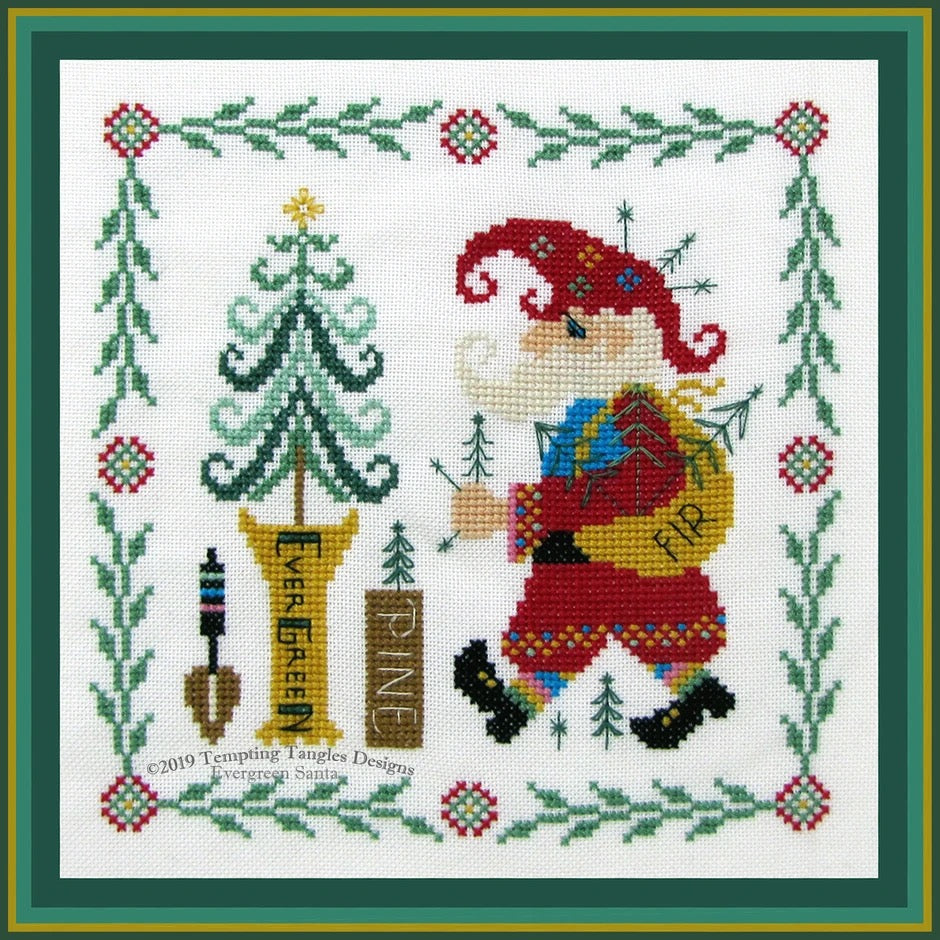 Evergreen Santa Pattern