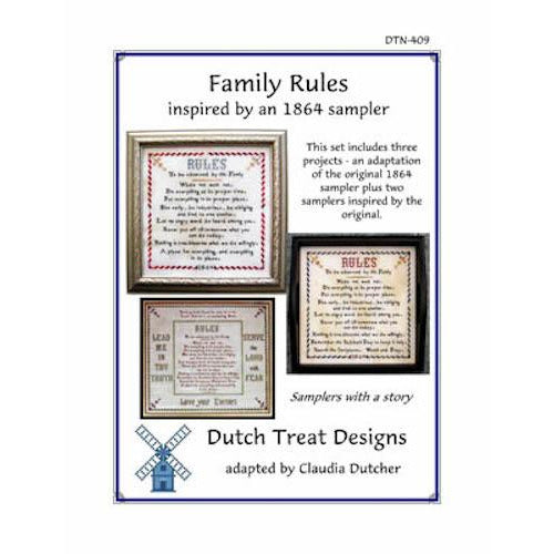Dutch Treat Designs ~ Family Rules Pattern