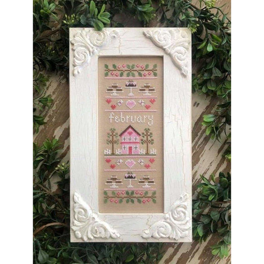 Country Cottage Needleworks - Sampler of the Month ~ February Pattern