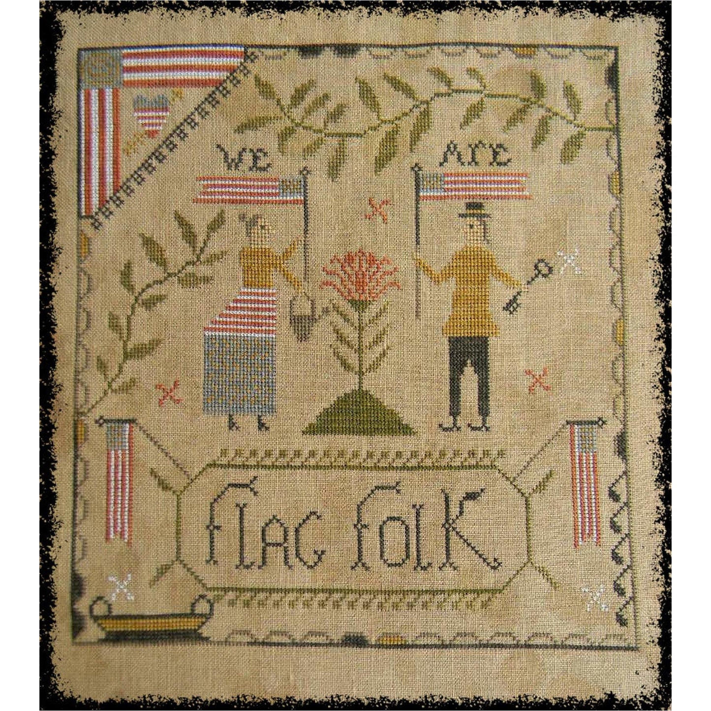 Flag Folk Pattern