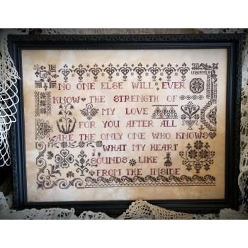 ByGone Stitches ~ For My Child ~ A Quaker Poem Pattern