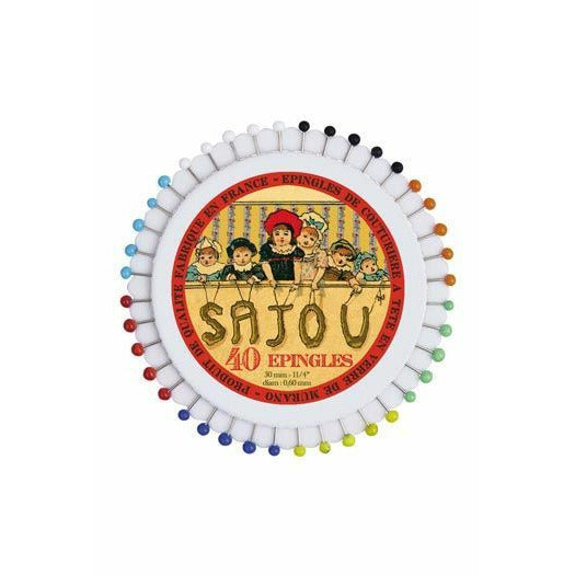 Sajou Glass Headed Pins ~ Children in a Theater
