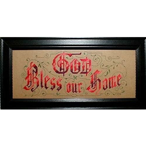 Dutch Treat Designs ~ God Bless our Home Victorian Motto Pattern
