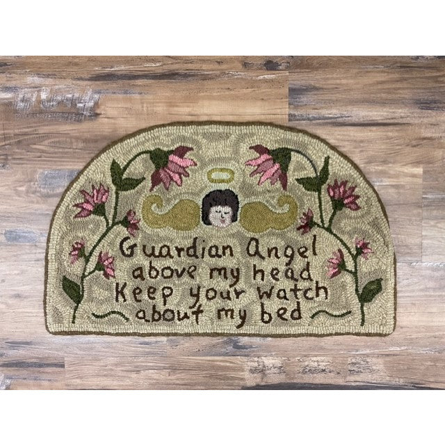Payton's Primitives Rug Hooking Pattern Guardian Angel Hobby House