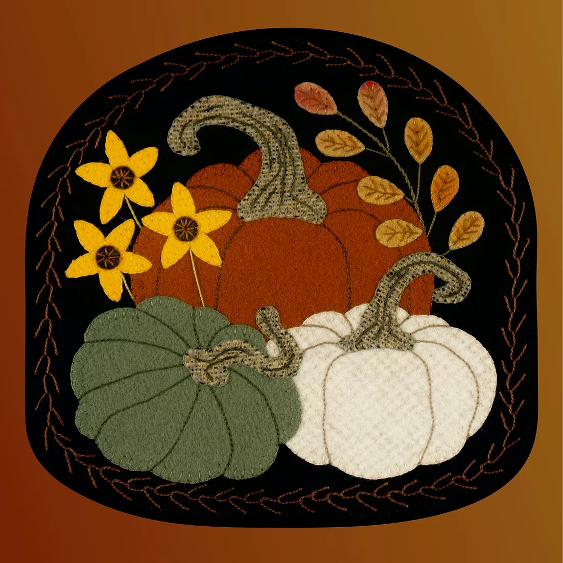 Jerome Thomas ~ Harvest Time Wool Applique Pattern