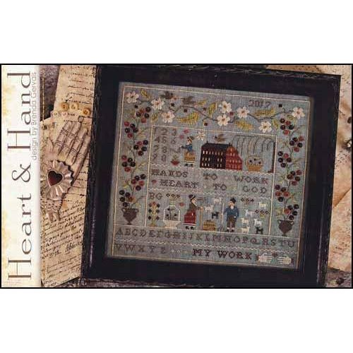 With Thy Needle & Thread ~ Heart & Hand Sampler Pattern