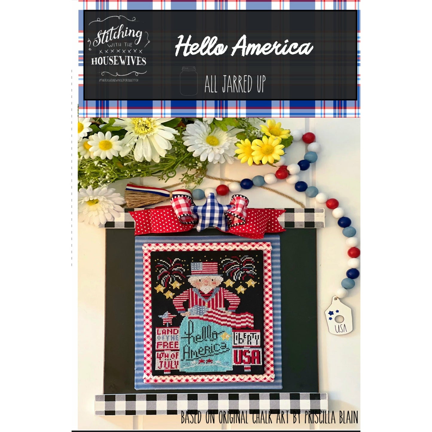 Stitching with the Housewives ~ Hello America Pattern