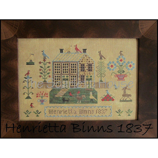 The Scarlett House ~ Henrietta Binns 1837 Sampler Pattern